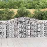 Maison Exclusive - Geknoopte gaasbakken, 4 stuks, 400x50x100/120 cm, verzinkt staal