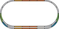 Piko H0 Piko A-rails 55340 Uitbreidingsset Set E