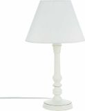 Atmosphera Tafellamp Wit Hout - 20 cm x 36 cm