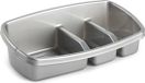 Plasticforte Keukenspons houder - 26x14 cm - zilver