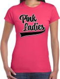 Bellatio Decorations T-shirt Grease Pink ladies - roze - carnaval shirt L