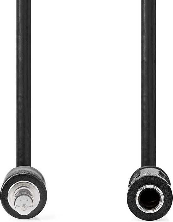 Nedis Stereo Audio Kabel - 3.5mm Male naar 6.35mm Female - 0.2m - Zwart