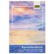 Idena 68162 - Aquarel schilderspons A4 met 30 vellen crèmekleurig, dik papier van 300 g/m2, tekenblok voor aquarelverf & waterverf