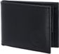 oxmox Leren portemonnee Leather RFID Protect Pocketbörse Circle Bloom Embossed Black zwart