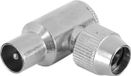 Q-Link COAX stekker - haaks - male - metaal