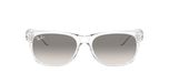 Ray Ban New Wayfarer RB2132 6774/32 Lunettes de soleil Unisexe Transparent Gris 55mm