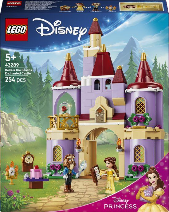 LEGO Disney Princess Het Betoverde Kasteel van Belle en het Beest Bouwpakket 43289