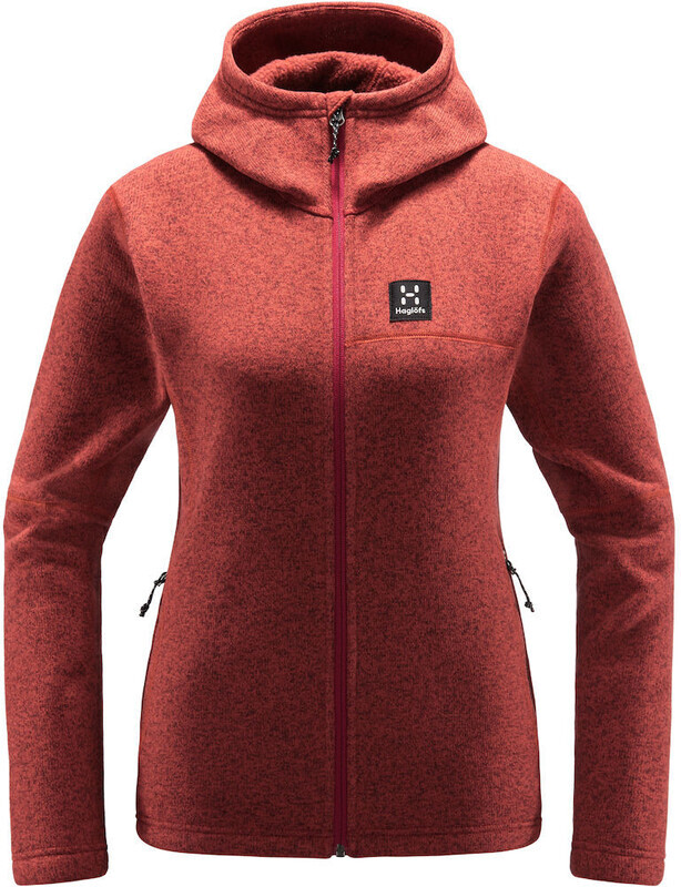 Haglöfs Swook Capuchon Jas Dames, brick red XS 2020 Fleece jassen