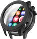 Strap-it Hard case hoesje met screen protector glas - geschikt voor Xiaomi Watch S4 (zwart)