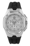 Philipp Plein Octagon PWTBA0123 Horloge - Siliconen - Zwart - Ø 45 mm