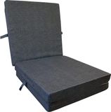 Merkloos / Sans marque Vouwmatras 3-delig voor reizen en kamperen - Opvouwbare en machinewasbare matras, 195 x 80 x 10 cm