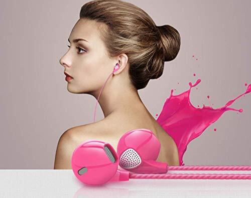 Shot Case hoofdtelefoon voor Nintendo Switch met micro-instelling, handsfree inrichting, in-ear hoofdtelefoon (kleur roze)