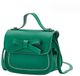 TRANKIELO® – Sac bandoulière pour fille avec nœud élégant – Sac à rabat compact – Sac enfant en cuir PU pour fête, shopping, photographie – Vert