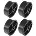cyclingcolors Set van 4 kunststof wielen - 45 mm - Zwart - Voor meubels, bed, schuifdeur, deur, lade, kast