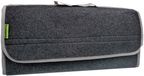 Sakura Grote kofferbaktas met scharnierend deksel SS5233 - donkergrijs tapijtmateriaal, klittenbandsluitingen, draaggreep, 50 x 23 x 15 cm