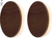Northpoint Applique murale LED en bois véritable avec détecteur de mouvement, en noyer, lot de 2