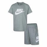 Nike Kids Clu Korte Mouw Set Grijs 6 Months Jongens,Meisjes