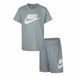 Nike Kids Clu Korte Mouw Set Grijs 6 Months Jongens,Meisjes