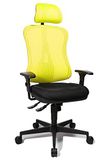 TOPSTAR Bureaudraaistoel, polyester, zwart/geel