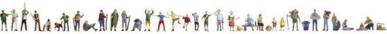 NOCH 0016055 H0 figurines En mouvement, Peint à la main, Modèle en plastique, Debout
