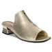 Maciejka Sandales élégantes pour femmes en cuir véritable avec talon bas 06360-25 Or 36