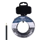 EDM Single-line elektrische kabel EDM 28579 Zwart 15 m h07z1-k