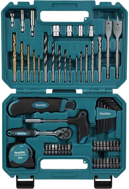 Makita Accessoires Makita E-15095 Boor en bit assortiment 60-delig