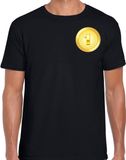 Bellatio Decorations Kampioen t-shirt gouden medaille zwart heren - winnaar shirt Nr 1 M