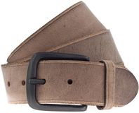 Vanzetti Leren riem Denim Love 40mm Full Leather Belt W95 Mid Brown bruine