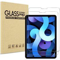 Phonillico® Gehard glas voor iPad AIR 4 [Pack 2] Resistente schermbeschermfolie [Set van 2] Anti-kras beschermglas