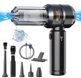 Azomor® Aspirateur à main sans fil portable noir avec aspiration puissante
