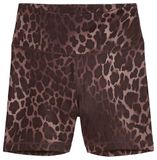 PUMA W TAD Essential Spotted Haze Short Tight - HW 5" Dames Sportlegging - Chocolate Brown