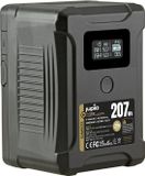 Jupio ProLine Extreme 207 V-Mount battery 14000mAh (207Wh) - LCD Display, USB-C PD 65W in/output, D-Tap in/output and USB-A output.