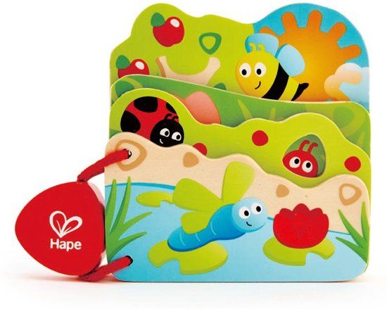 hape Houten Babyboekje Insecten 16 x 12.5 cm