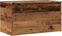 vidaXL Opbergkist 84x42x46 cm bewerkt hout oud houtkleurig