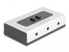 Delock 2 to 1 Switch Stereo Jack 3.5 mm 4 pin manual bidirectional