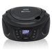Roadstar CDR-375D+/BK Radio CD-speler, draagbaar, DAB/DAB+/FM, MP3-CD-speler, CD-R, CD-RW, USB-poort, stereo, afstandsbediening, AUX-IN, hoofdtelefoonuitgang, zwart