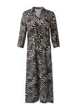 comma - Blousejurk greige / zwart