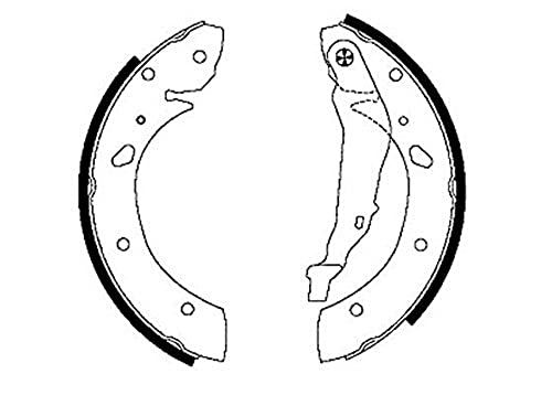 HELLA PAGID 8DB 355 001-761 Remschoenenset - H9030 - voor o.a. TOYOTA