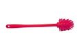 Maya Professional Tools 57156-3 Wolfborstel met steel, harde borstelharen, FBK/levensmiddelhygiëne, 63 mm x 80 mm x 370 mm, rood