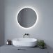 AQUABATOS® Badkamerspiegel, led, badkamerspiegel met verlichting, rond, 60 x 60 x 2,5 cm, infraroodsensor, infrarood gebarenbediening, koudwit, 6400 K, dimbaar, slim design