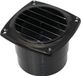 Talamex Plastique grille de ventilation Noir 75 mm
