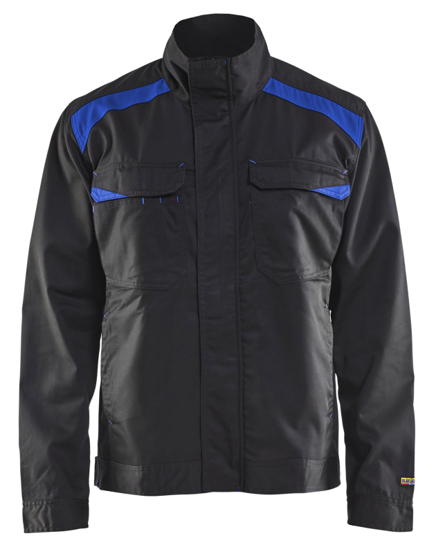 Blåkläder Industriejack. Ongevoerd 40541800 | Zwart/Korenblauw | Maat XL