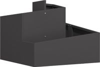 vidaXL Plantenbak Zwart 60 x 60 x 50 cm Koudgewalst staal