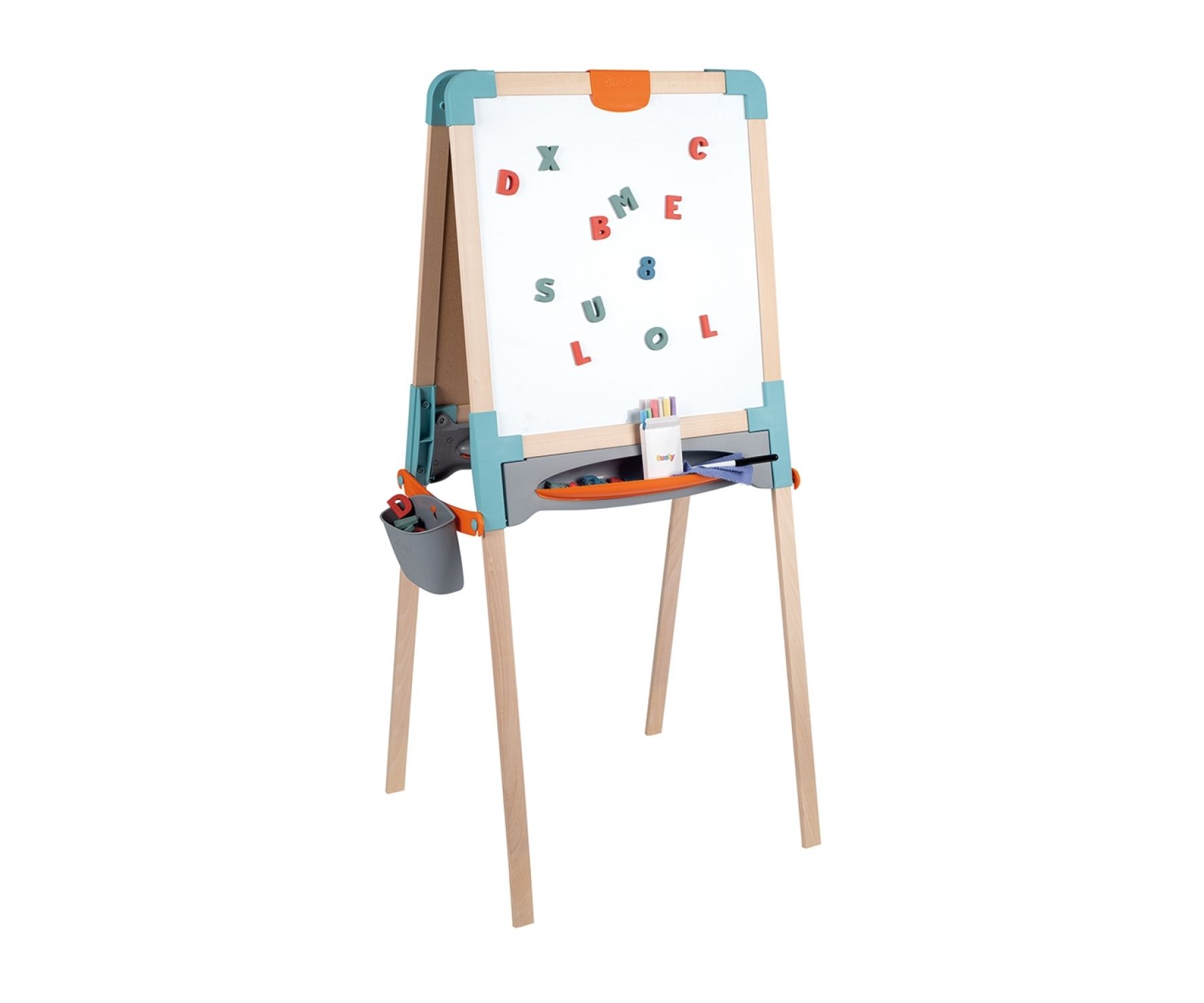 Smoby Magnetisch Bord - Meerkleurig - Verticaal - Met Magneten, Pennenbak & Pen