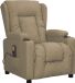 vidaXL Massagestoel Kunstleer Cappuccino