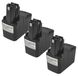 Vhbw 3x Batterie Remplacement Pour Bosch 2 607 335 250 2 607 335 244, 2 607 335 243, 2 607 335 185 Pour Outil Électrique (1500 mAh, NiMH, 12 V)
