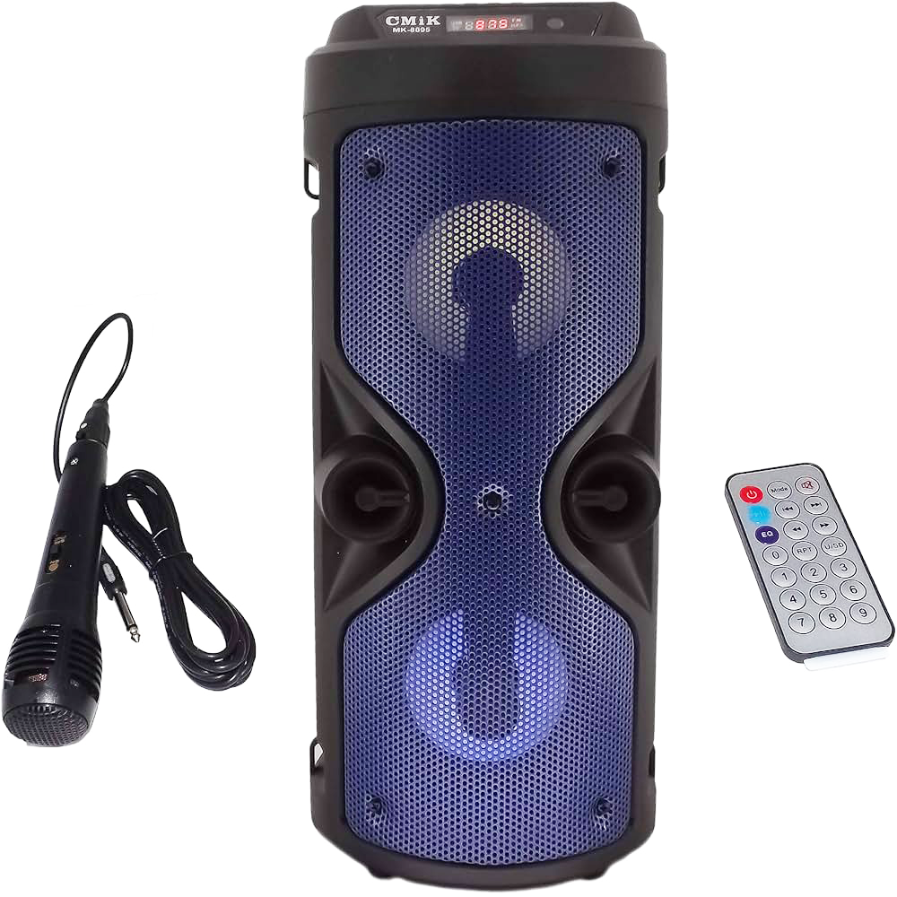 other Karaoke Bluetooth-luidspreker met microfoon LED-verlichting en draagbare afstandsbediening met verstelbare riem en oplaadbaar