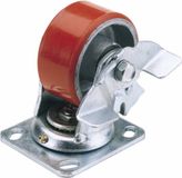 Draper Swivel Plate Fixing Heavy Duty polyurethaan Wiel met Brake