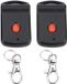 Dailygoody Émetteur de porte de garage - Compact - Convient pour portes de garage et portes de voiture - Incluant 2 émetteurs - Haute qualité - Petite taille